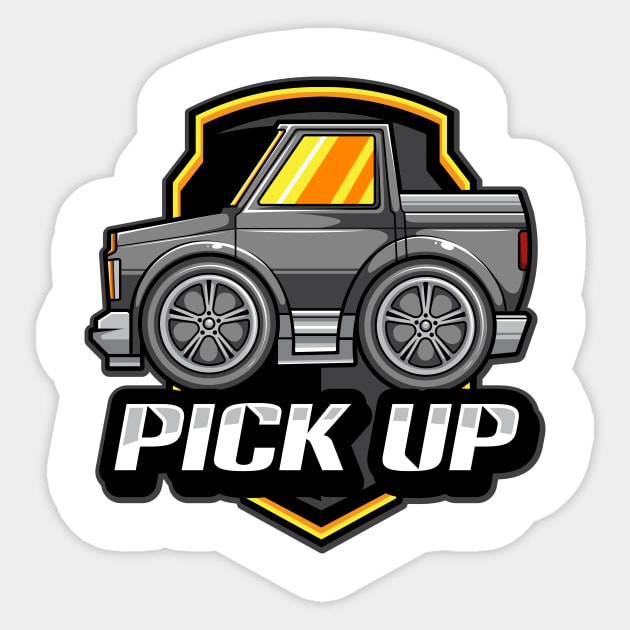 Pick Up Mini Car Sticker by Harrisaputra